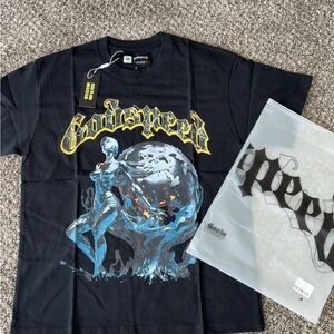 Black and blue Godspeed Tee